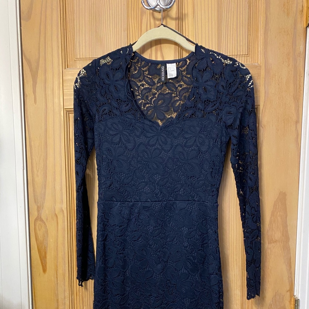 Navy lace  dress